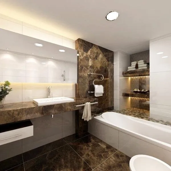 Dark Brown Emperador Marble Project 3