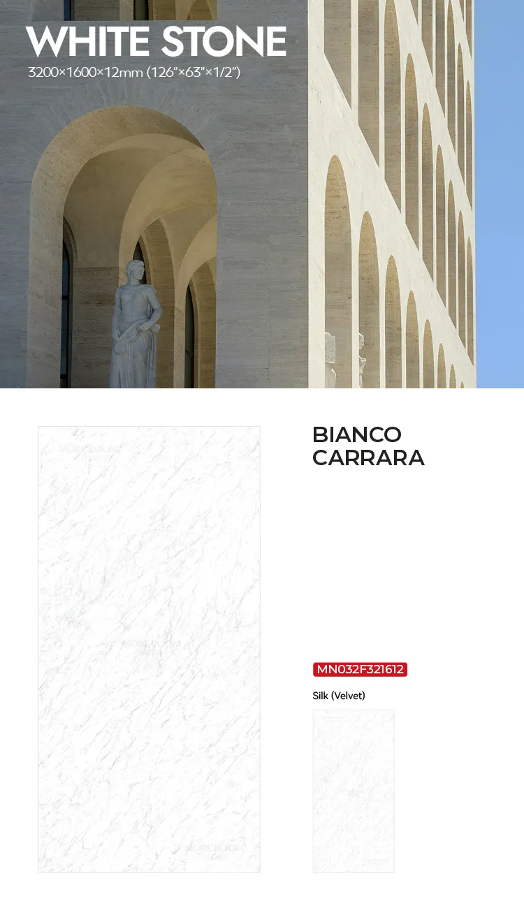 Porcelain Slab Carrara Marble Pattern