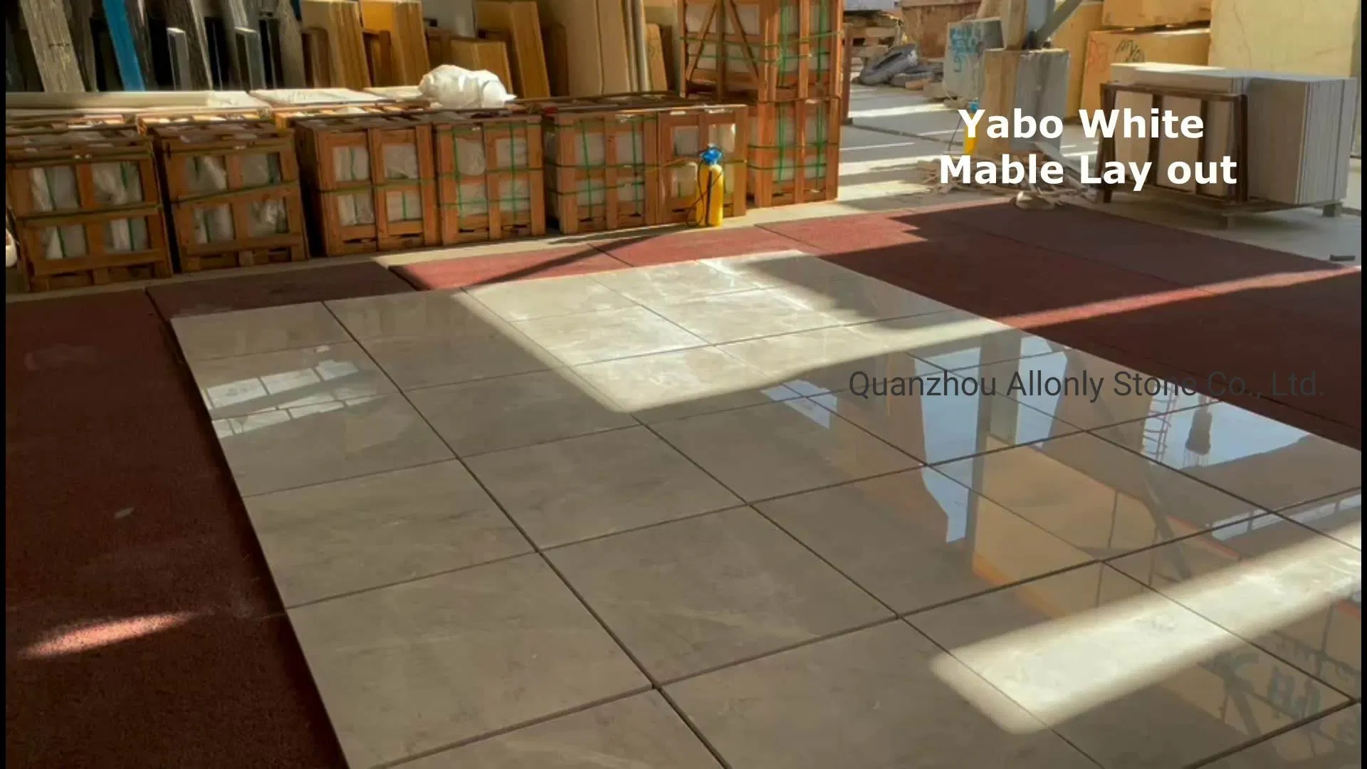 Wholesale Price Customized Size Yabo White Marble Flooring