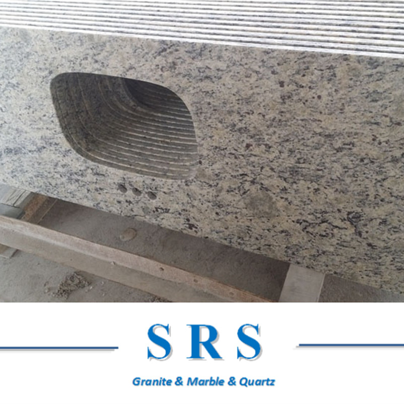 Coulour Prefab Santa Cecilia Granite Stone Polished Kitchen Countertop