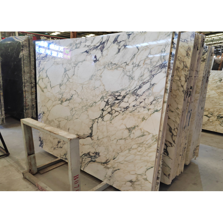 Custom Italian Marble Slab Venetian Golden Marble Kitchen Countertop Calacatta White Marble with Gold Veins