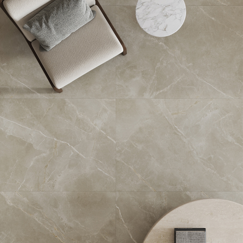 Crema Marfil Honed Style Stone Texture Tile Foshan Ceramic Floor Tile.
