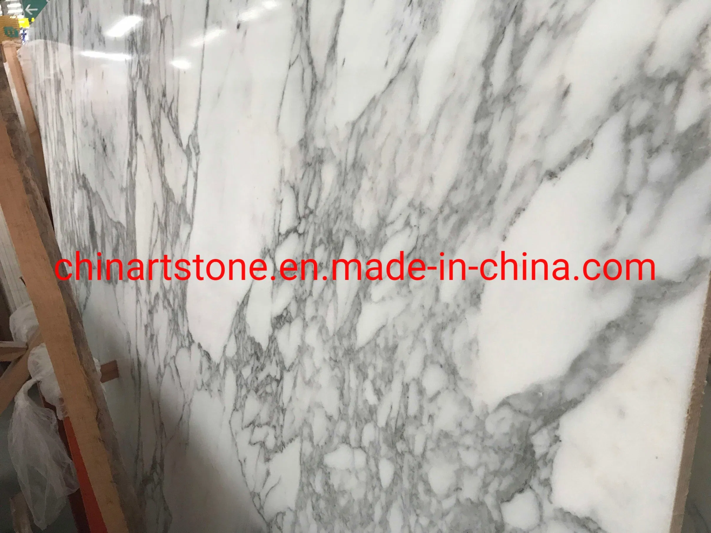 Bianco Statuary White Marble Slab for Wall Tile and Countertop