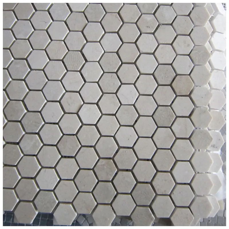 Crema Marfil Mosaic View 4