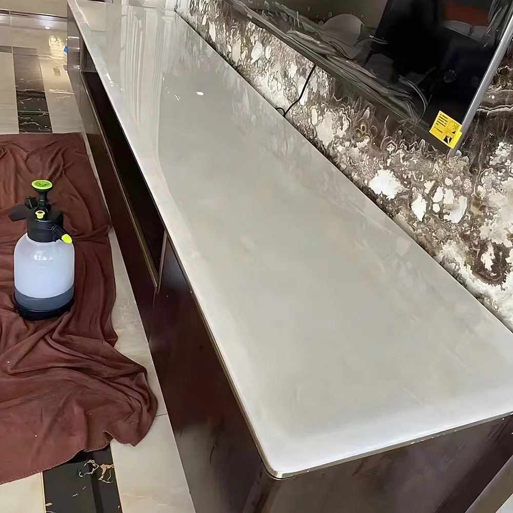 Premium Calacatta Marble Vein Solid Surface Slab for Luxury Designs