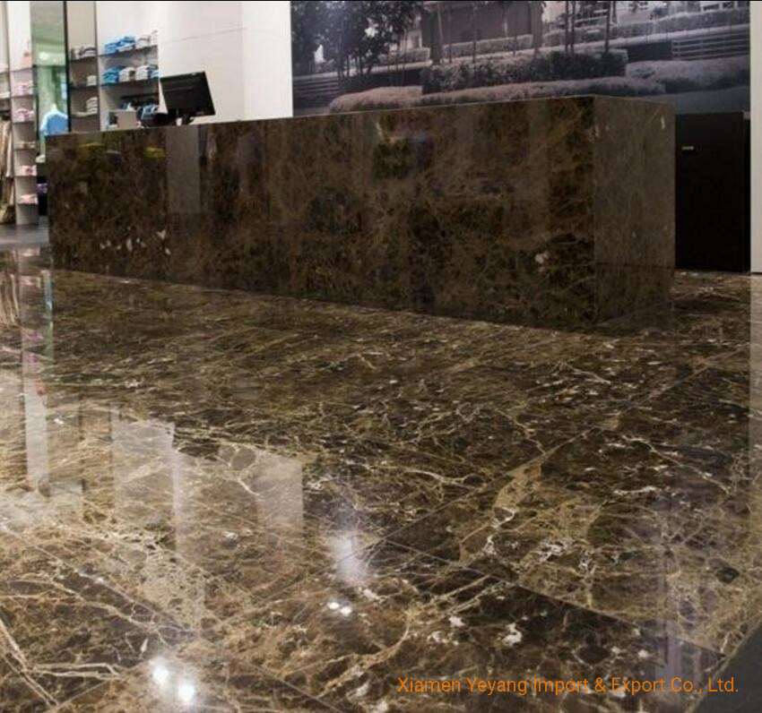 Natural Dark Brown Emperador Marble for Hotel Project