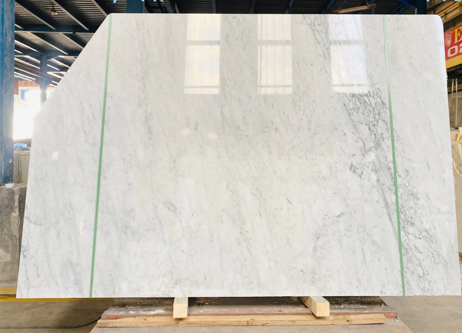 Natural Stone White Grey Veins Bianco Carrara Marble for Slab/Floor/ Wall Tile