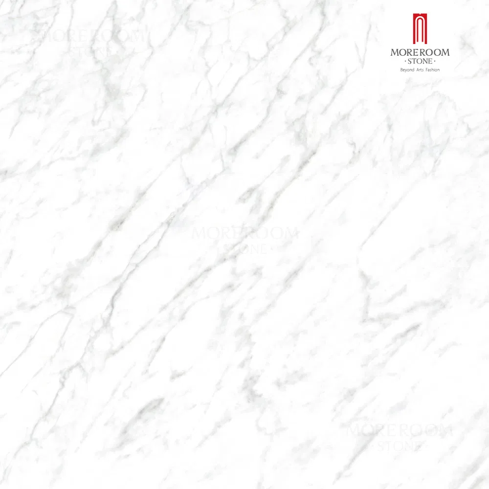 Italian Style Porcelain Slab Carrara Marble Pattern for Bathroom Vanity Tops and Shower Walls
