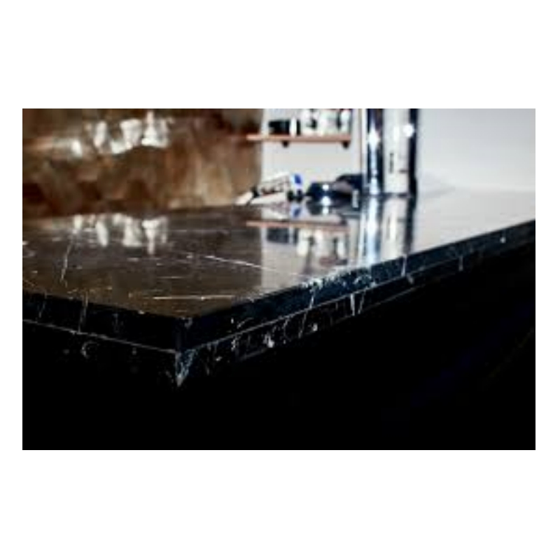 Wholesale Low MOQ Chinese Black Nero Marquina Marble for Indoor Decoration Countertops