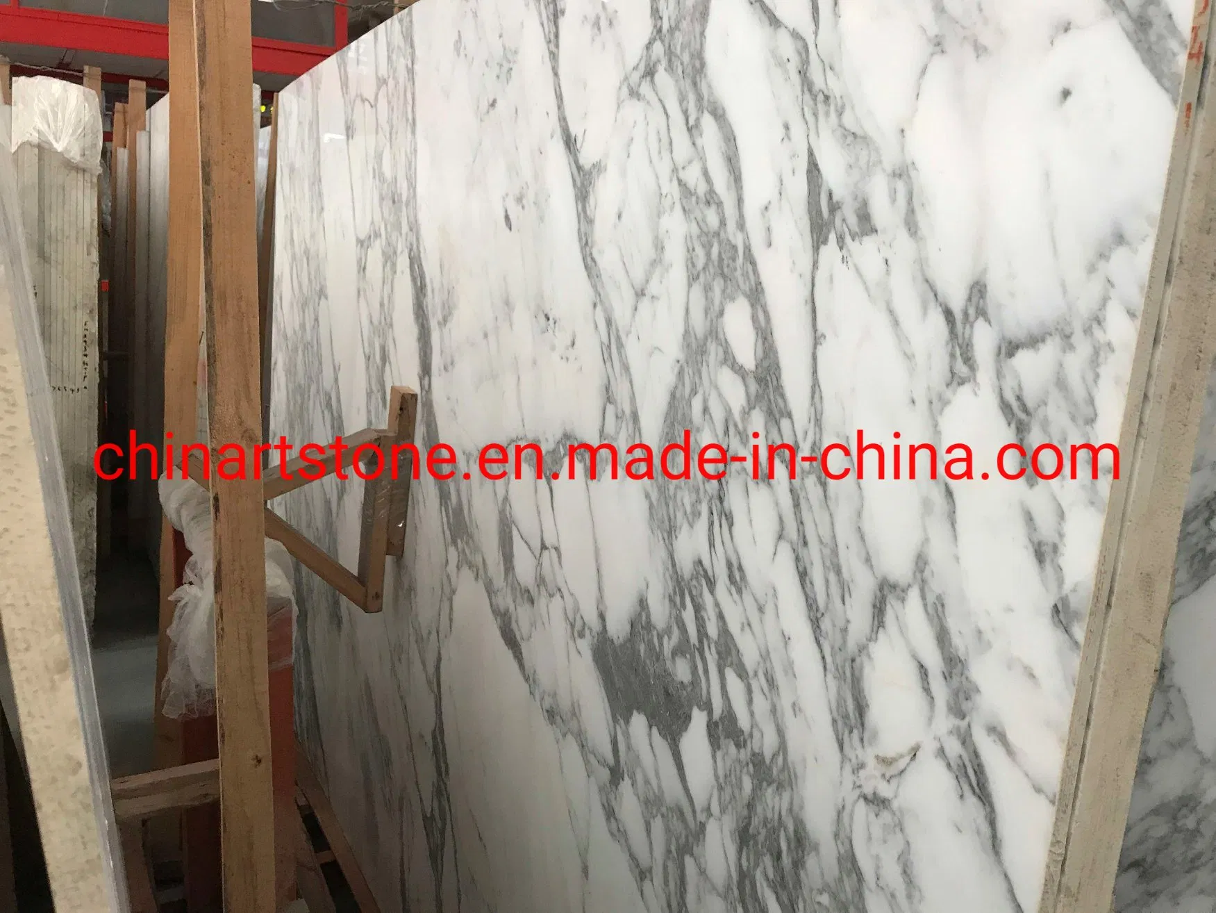 Bianco Statuary White Marble Slab for Wall Tile and Countertop