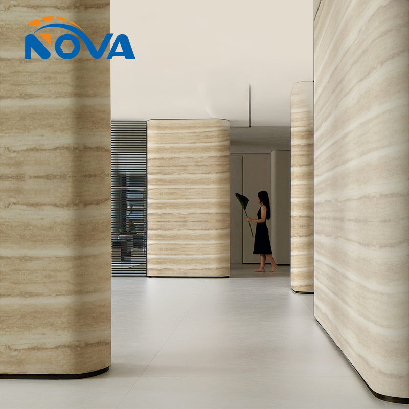 Natural Stone Sheet Thin Wall Tiles Sheets Flexible Slate Marble Stone Veneer