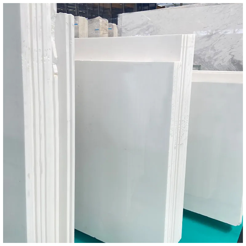 Greek Snow White Thassos Marble Slabs for Indoor Floor and Wall Tiles