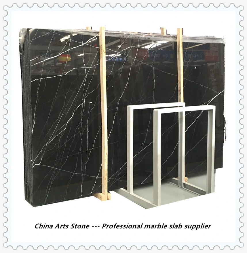 Nature Stone Flute Tile Nero Marquina Black Marble for Spiral Stair Wall Bathroom Tile