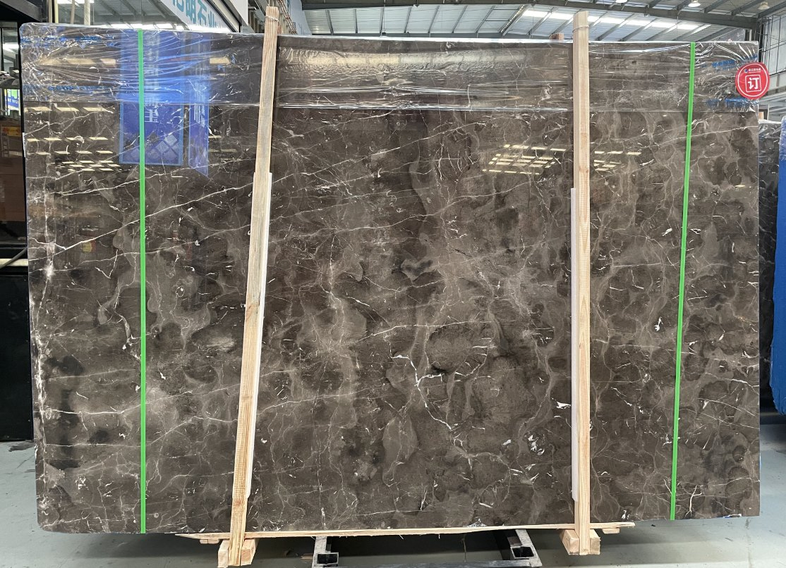 China Natural Stone polished/honed Brown Emperador Dark Marble Slabs for interior floor/wall background/tiles/countertops/stairs/sills/mosaic decoration