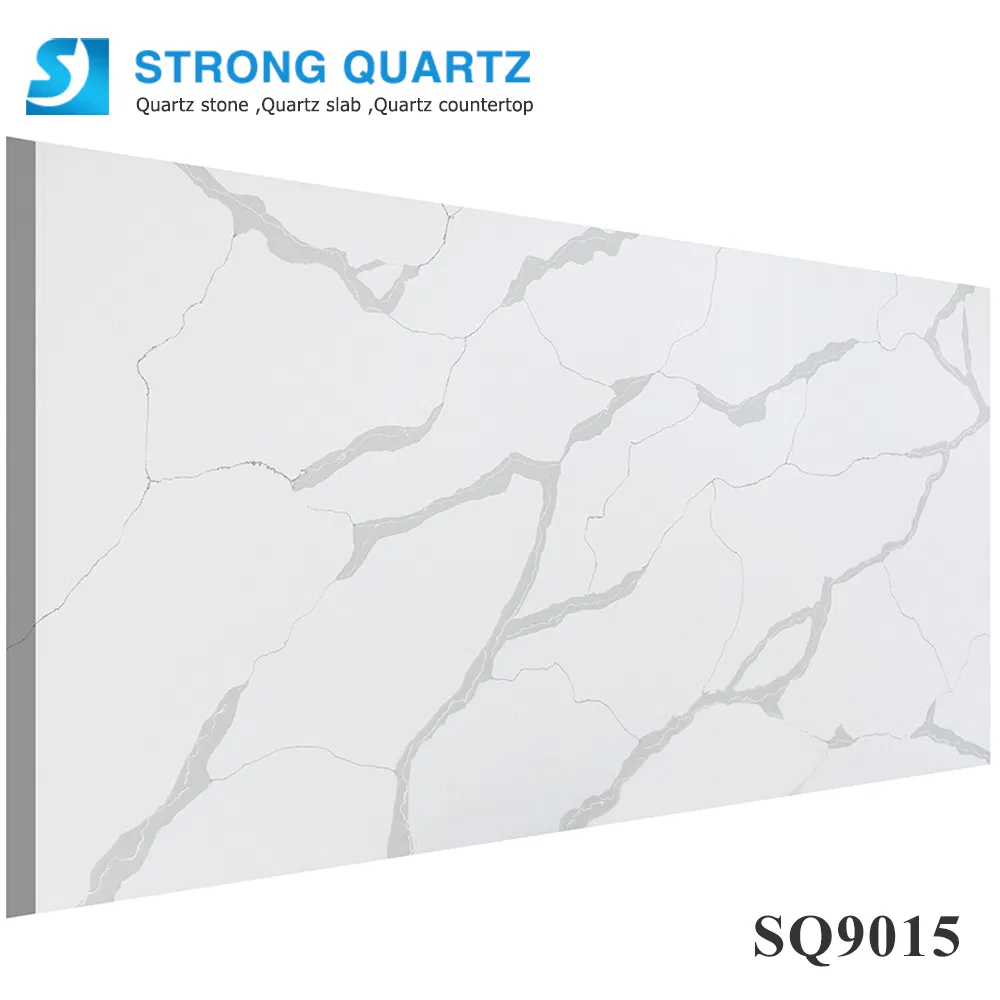 Hot Sale Granite/Marble Looking /Calacatta White Artificial/Engineered Quartz Stones Slabs for Wall/Kitchen/Vanity/Table
