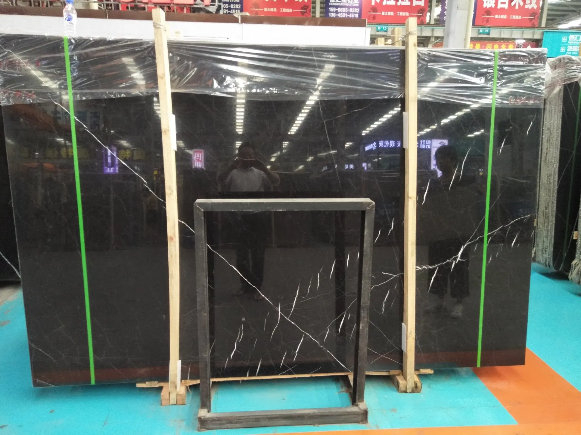 China Natural Stone black/white polished/honed Nero Marquina marble for Floor/Wall slabs/tiles/stairs/Mosaic/vanity top decoration