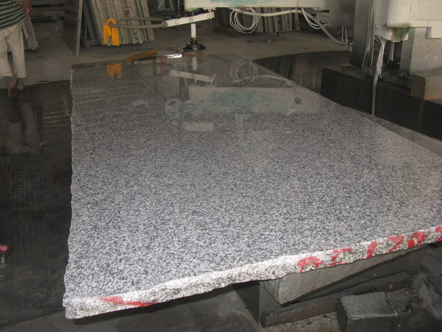 G623 Grey Rosa Beta Granite Kitchen Countertops with Backsplash