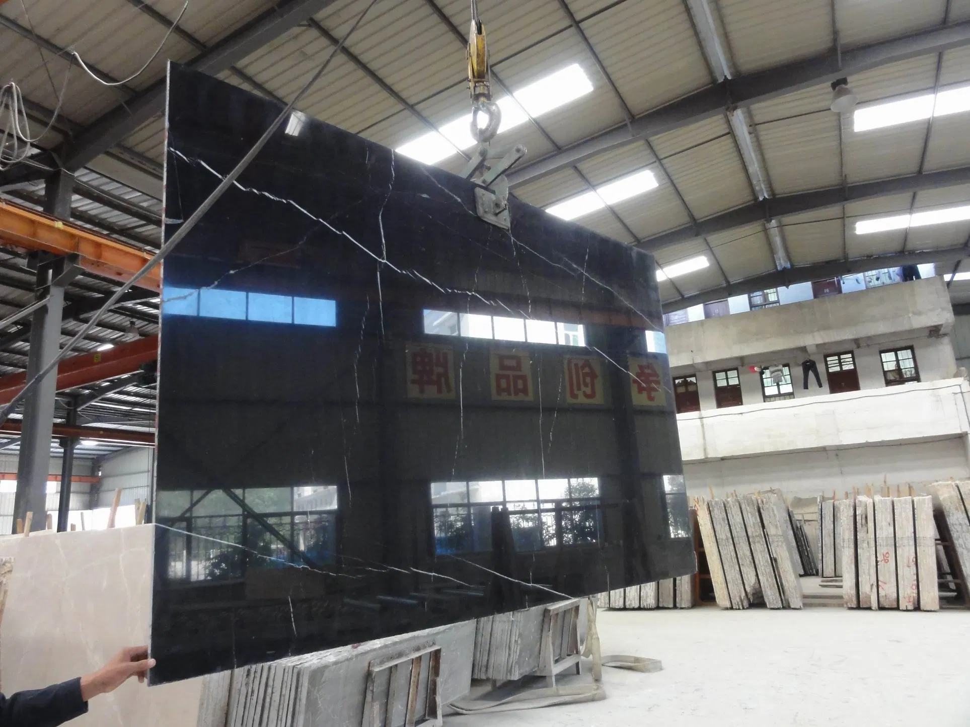 Cheap Black Marble Nero Marquina Marble Factory Price Wall Floor Covering Spain Black Marble Fireplace Decoration