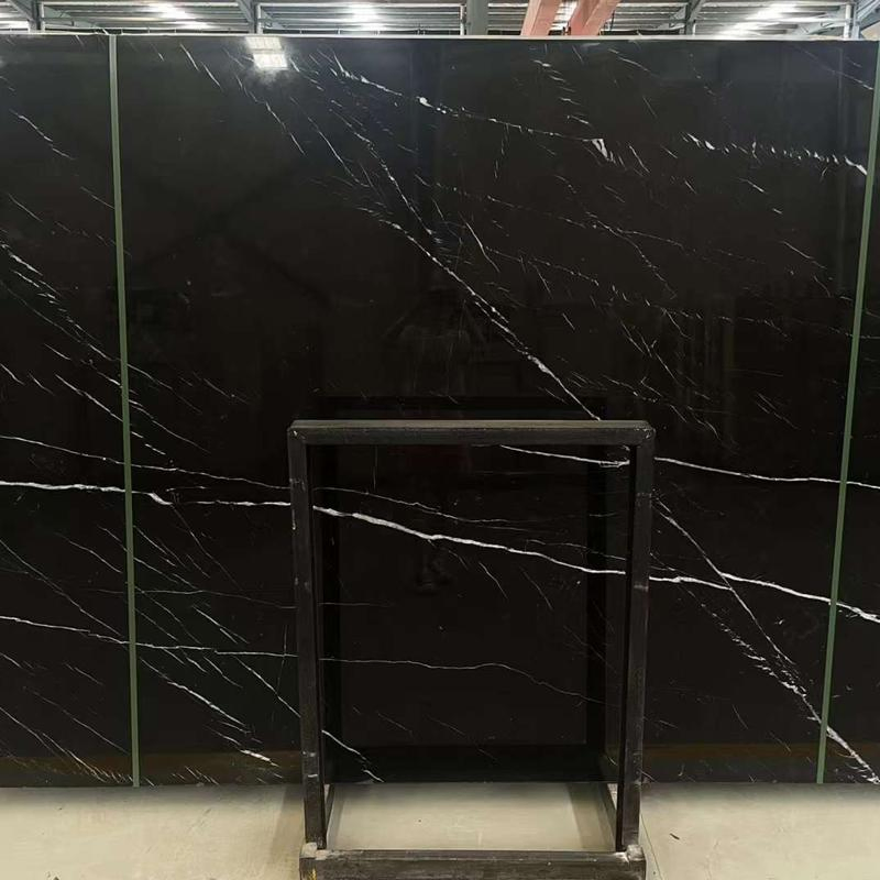 Natural Stone Nero Black Marquina Marble Wall Panel Low Price Large Black Marble Stair and Floor Tiles