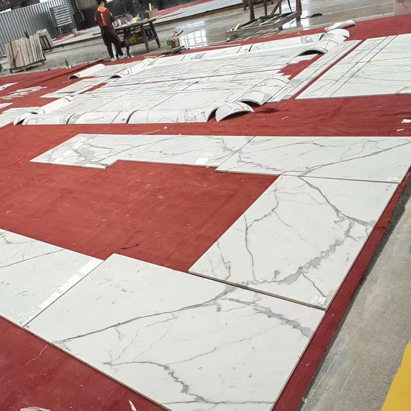 Modern Style Italian Calacatta White Marble Tiles Floors Price 60*60