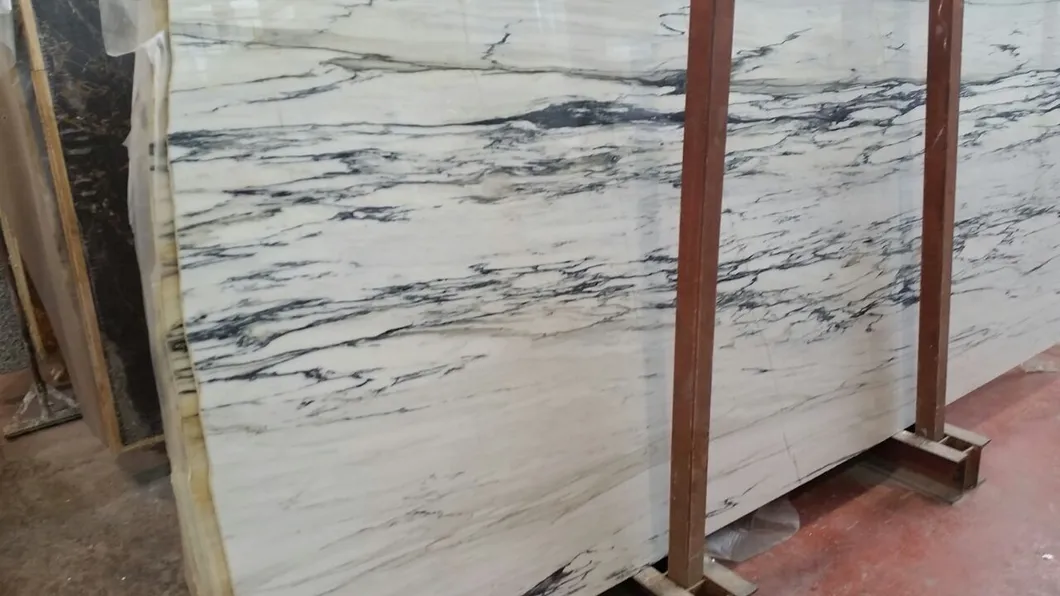 Natural Stone White Grey Veins Bianco Carrara Marble