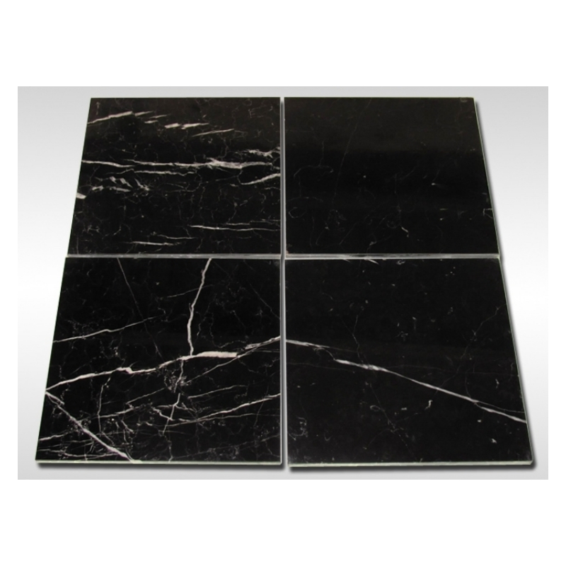 Wholesale Low MOQ Chinese Black Nero Marquina Marble for Indoor Decoration Countertops