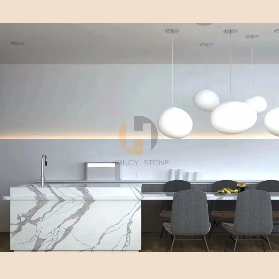 Cheapest Natural Stone Italian Calacatta White Luxury Marble for Wall/Floor/Countertops/Vanities