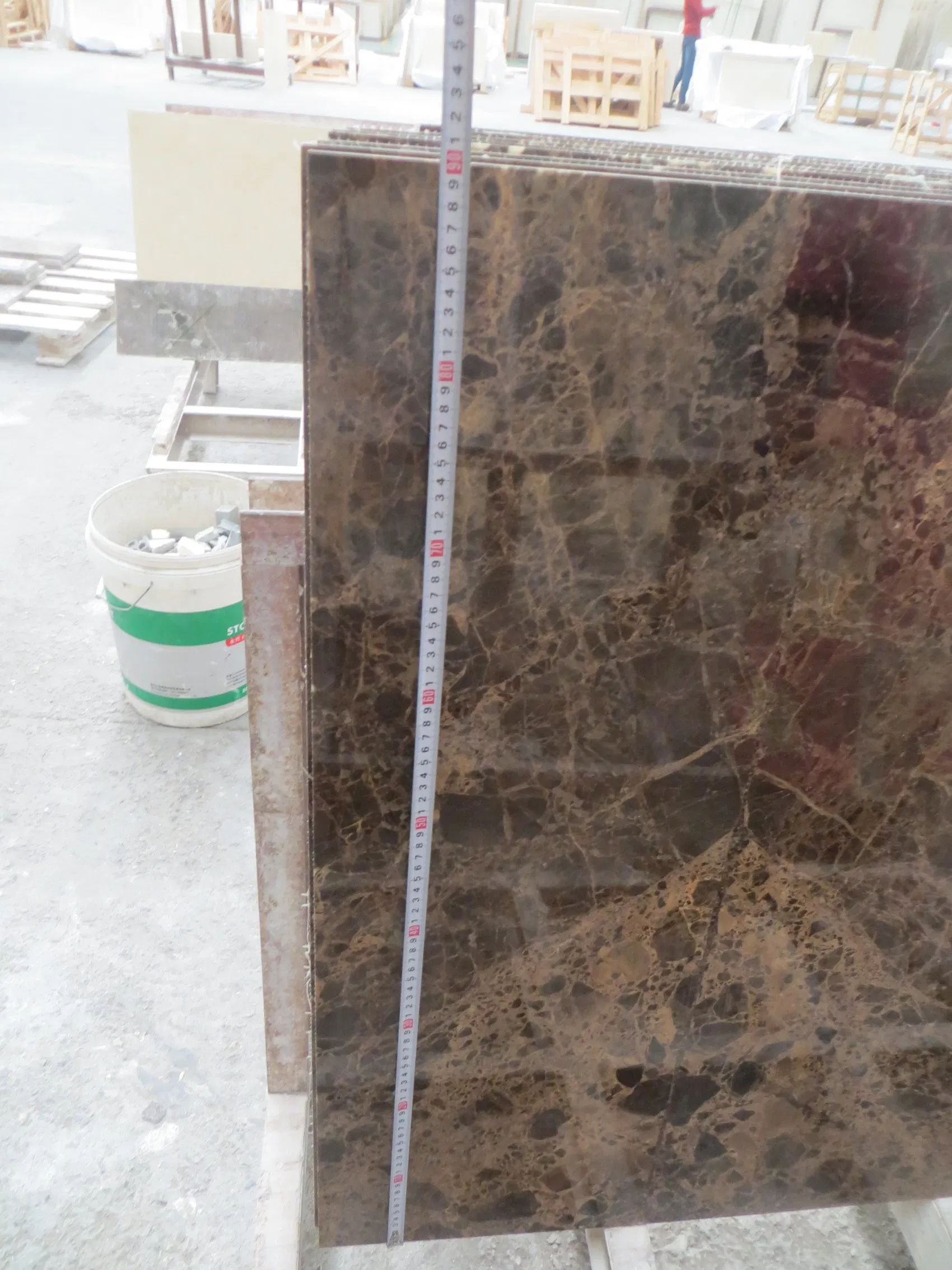 Natural Stone Slab Spanish Dark Emperador Marble for Countertop and Wall Tile