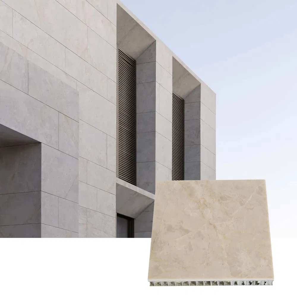 Customized Granite Marble Limestone Natural Stone Composite Sandwich Panel Honeycomb Veneer
