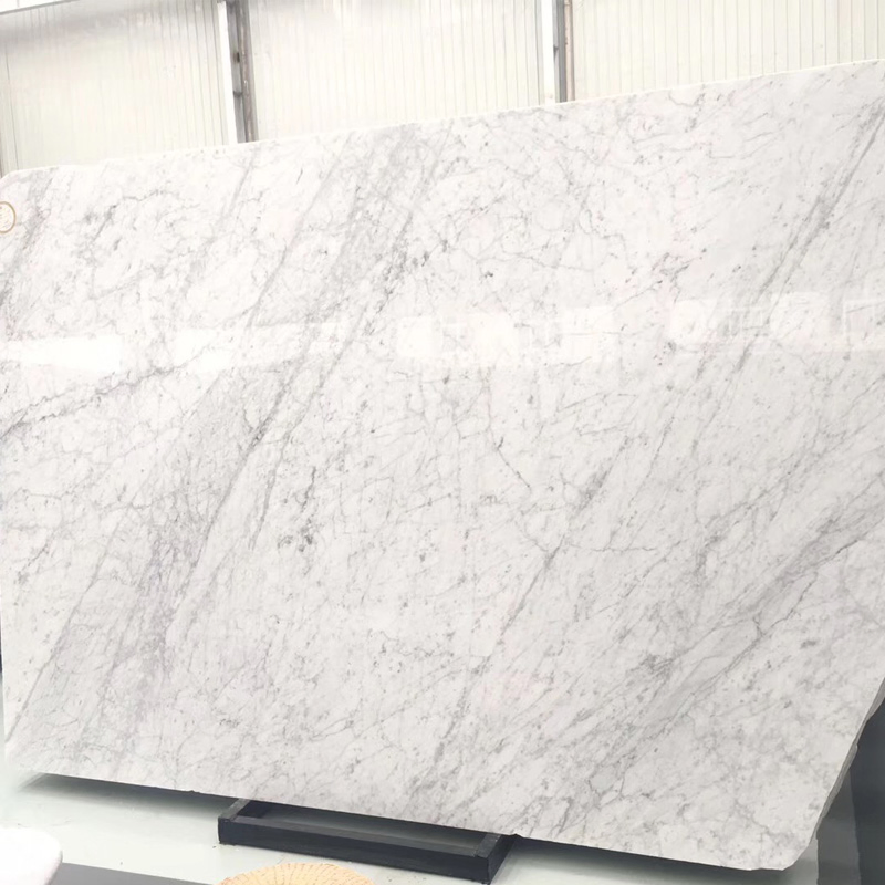 Bianco Carrara White Marble Slabs Natural Stone for Kitchen Countertops/Bathrooms &amp; Interior Design