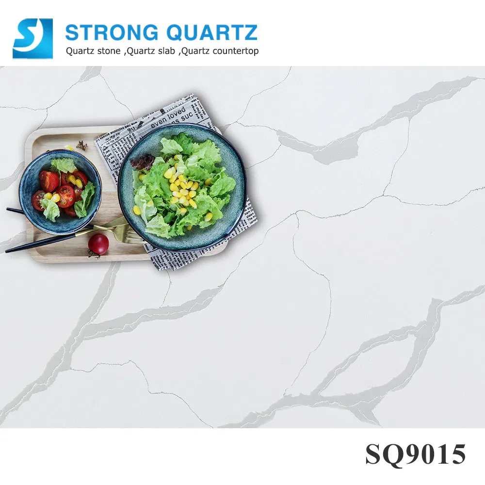 Hot Sale Granite/Marble Looking /Calacatta White Artificial/Engineered Quartz Stones Slabs for Wall/Kitchen/Vanity/Table