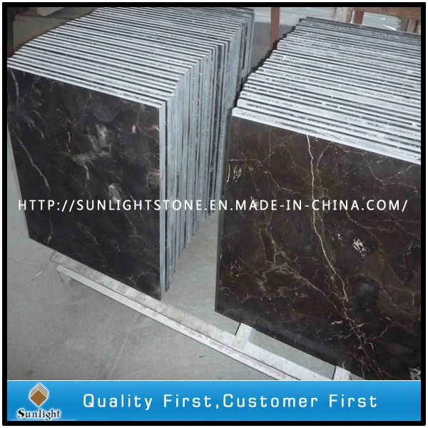 Cheap Chinese Emperador Dark /Brown Marble Tiles for Kitchen Floor
