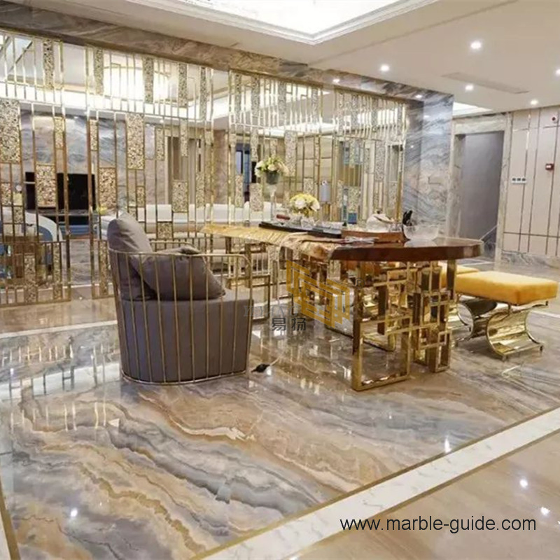 Natural Marble Stone Multicolor Impression Lafite Marble Tiles Flooring for Interio Decor