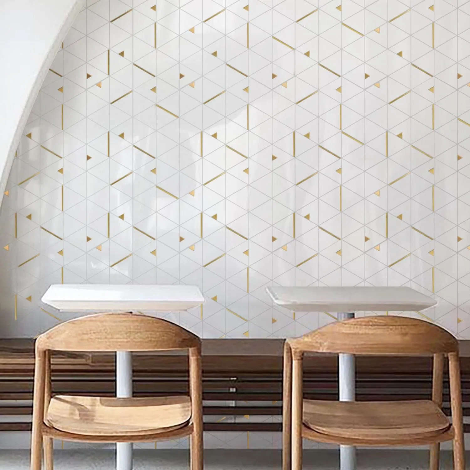 Rose Pink and Ming Green Marble Mosaic Tile Hexagon Crema Marfil Marble Mosaic for Bathroom Building Material