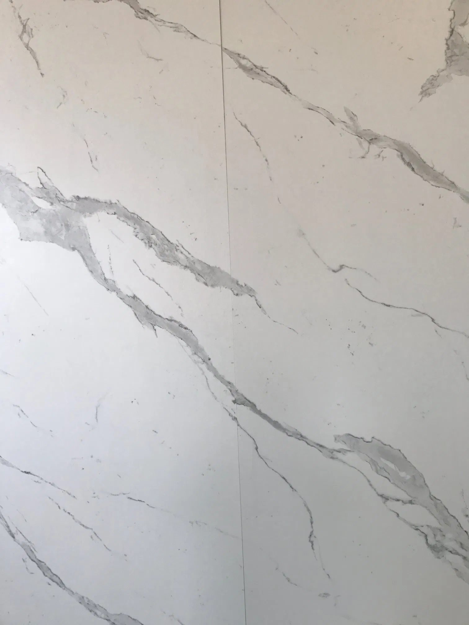 Artificial Calacatta White Marble Color Rock Plate Sintered Stone Tile and Slab