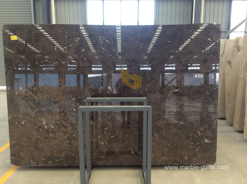Dark Emperador Brown Marble Slab View 1