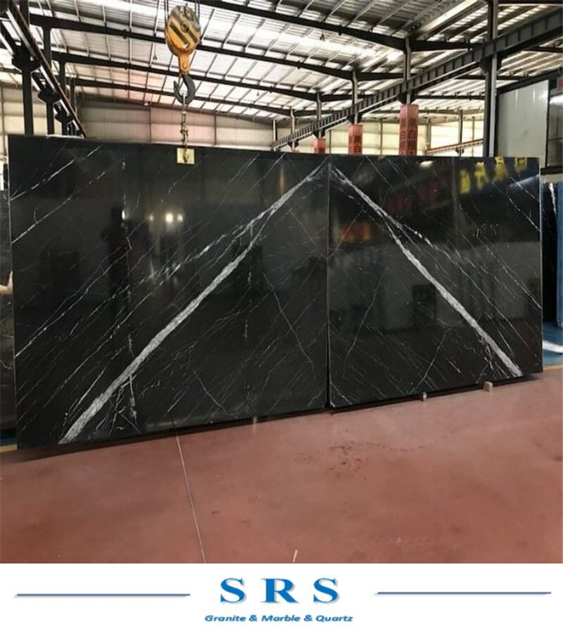 Black White Beige Nero Marquina Artificial Engineered Natural Marble for Slab Floor Wall Stone Tiles