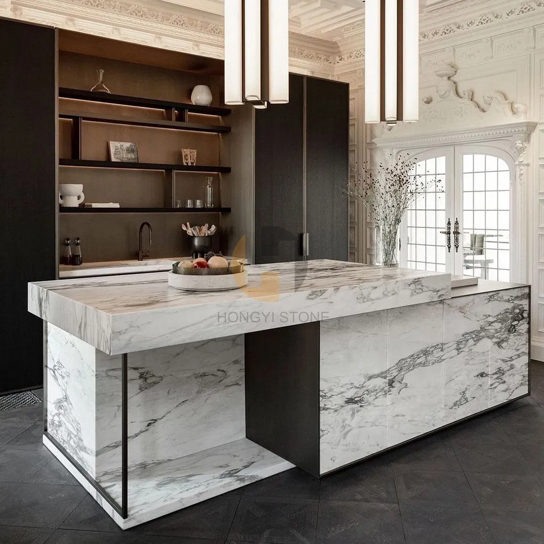 Cheapest Natural Stone Italian Calacatta White Luxury Marble for Wall/Floor/Countertops/Vanities