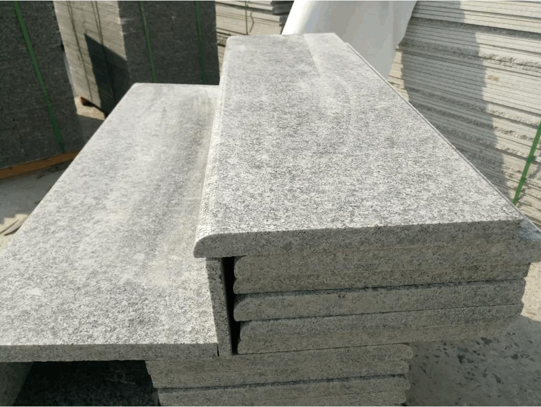 G623 Grey Rosa Beta Granite Kitchen Countertops with Backsplash