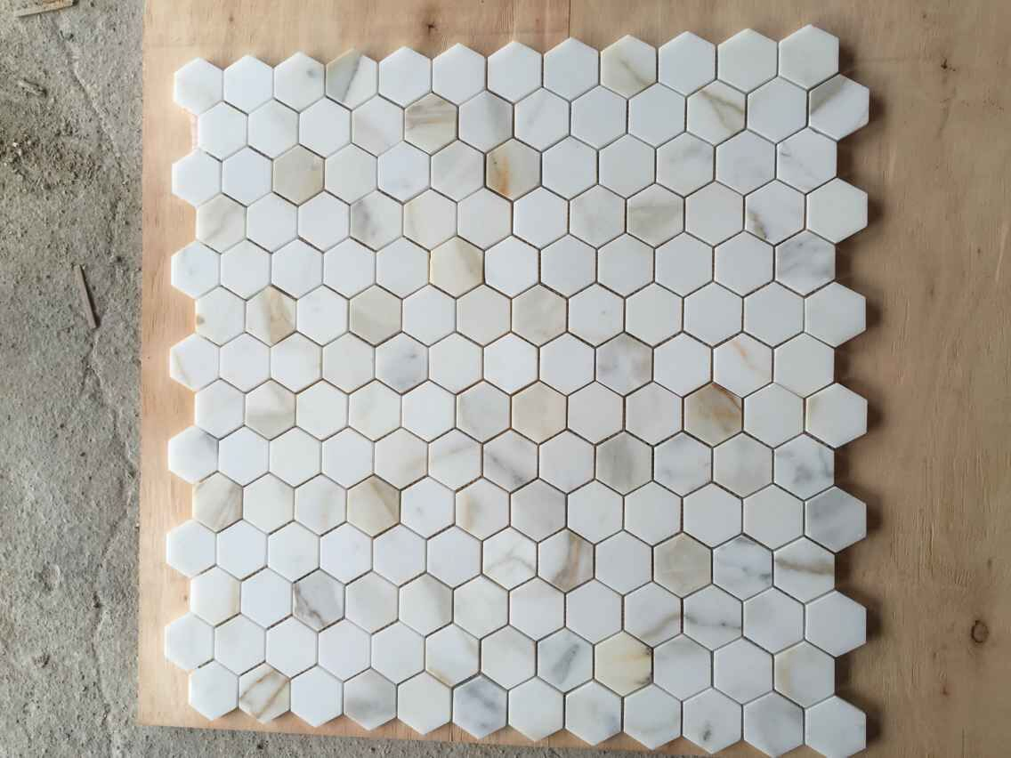 Natural Stone White Marble Mosaic, Mosaic Veneer