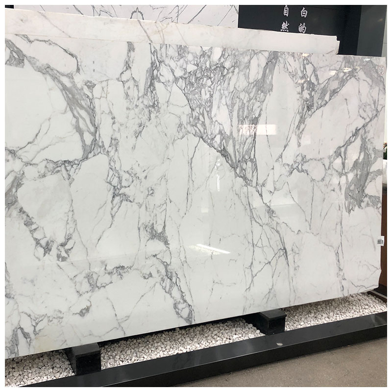 Premium Natural White Statuario/Statuary Marble for Tiles and Countertops