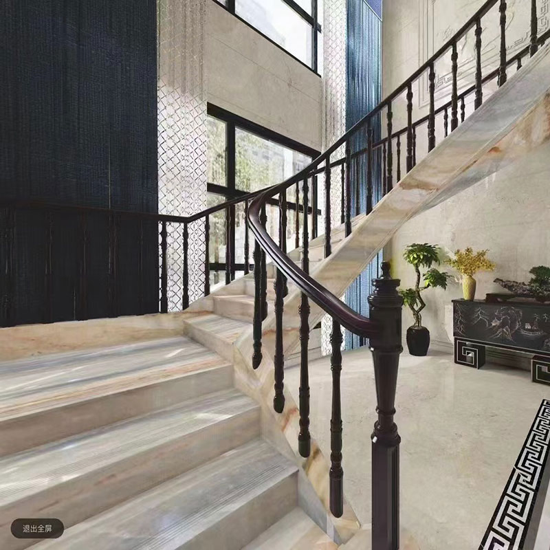 Granite Pictures Decorative Tiles Waterjet Inlay Design Green Blue Marble Flooring