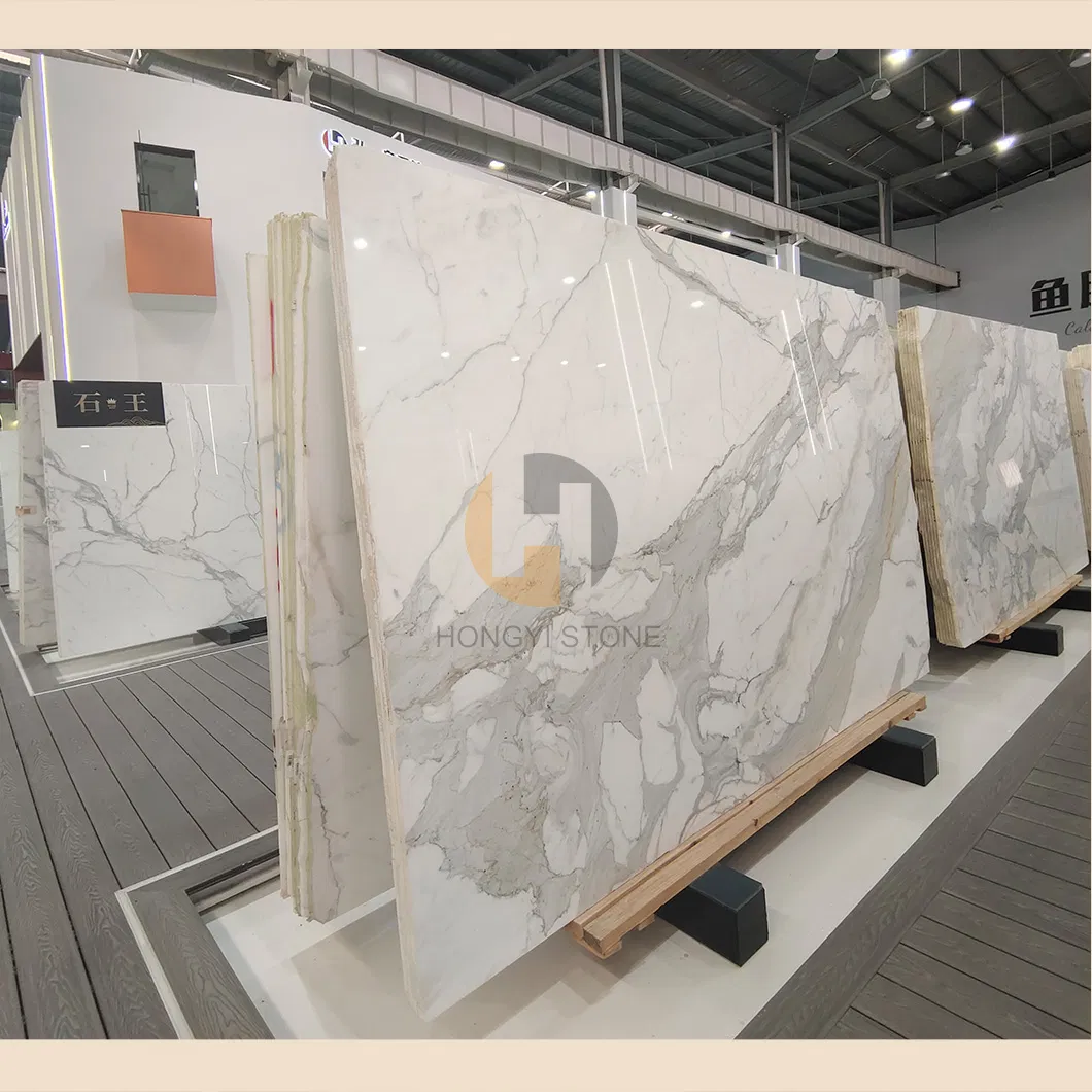 Cheapest Italian Calacatta White Marble for Wall/Tile/Countertop/Kitchen/Bathroom for Home Hotel Decor