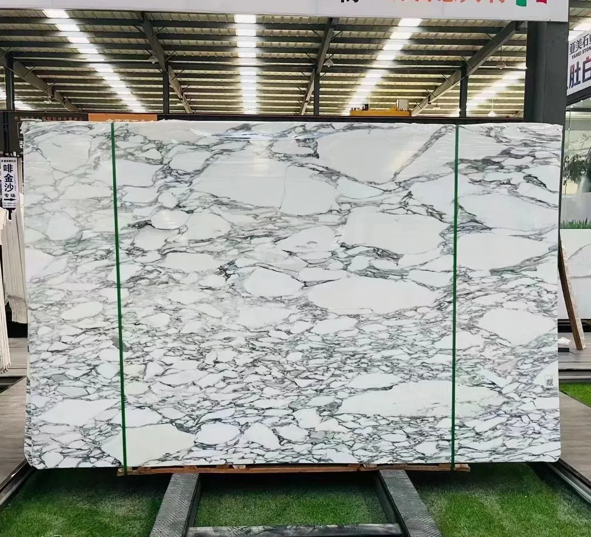 Decoration Material Natural Stone Italian Marble Arabescato White