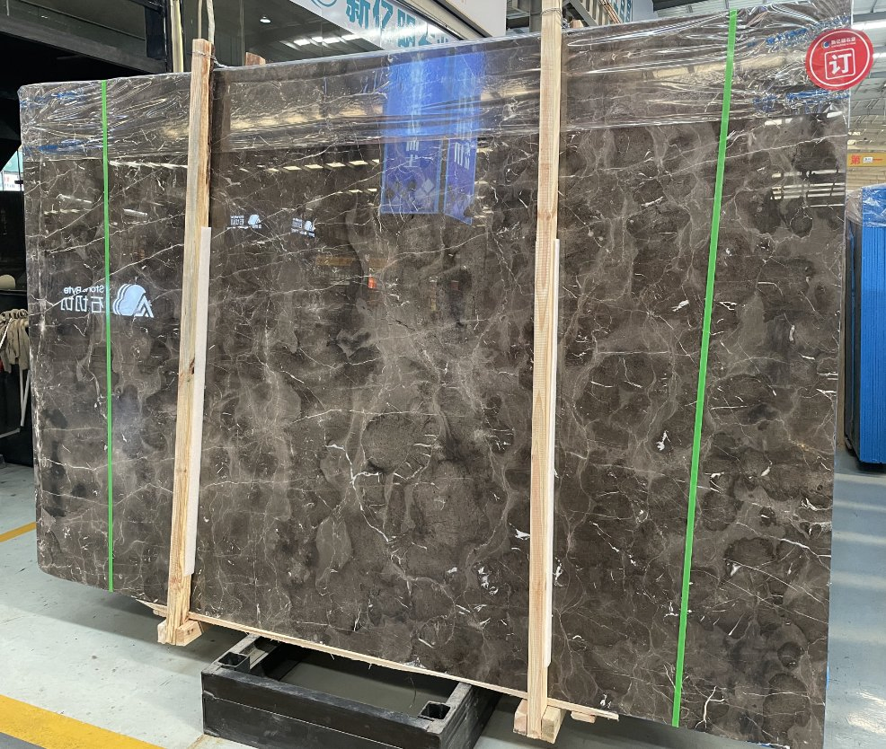 China Natural Stone polished/honed Brown Emperador Dark Marble Slabs for interior floor/wall background/tiles/countertops/stairs/sills/mosaic decoration
