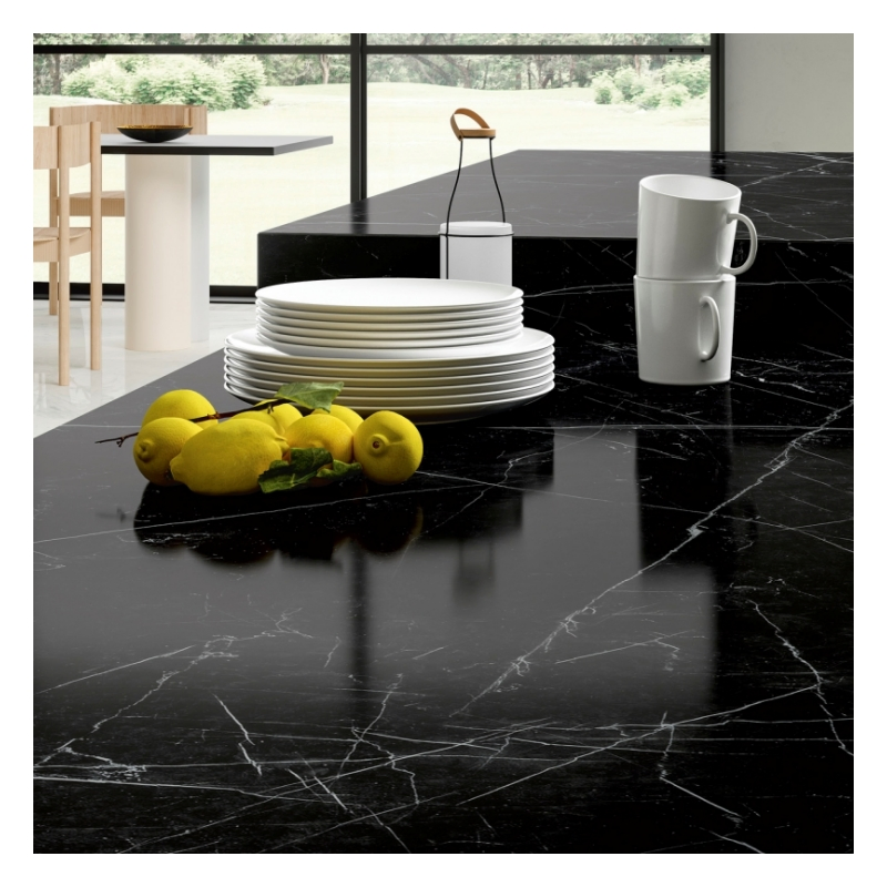 Wholesale Low MOQ Chinese Black Nero Marquina Marble for Indoor Decoration Countertops