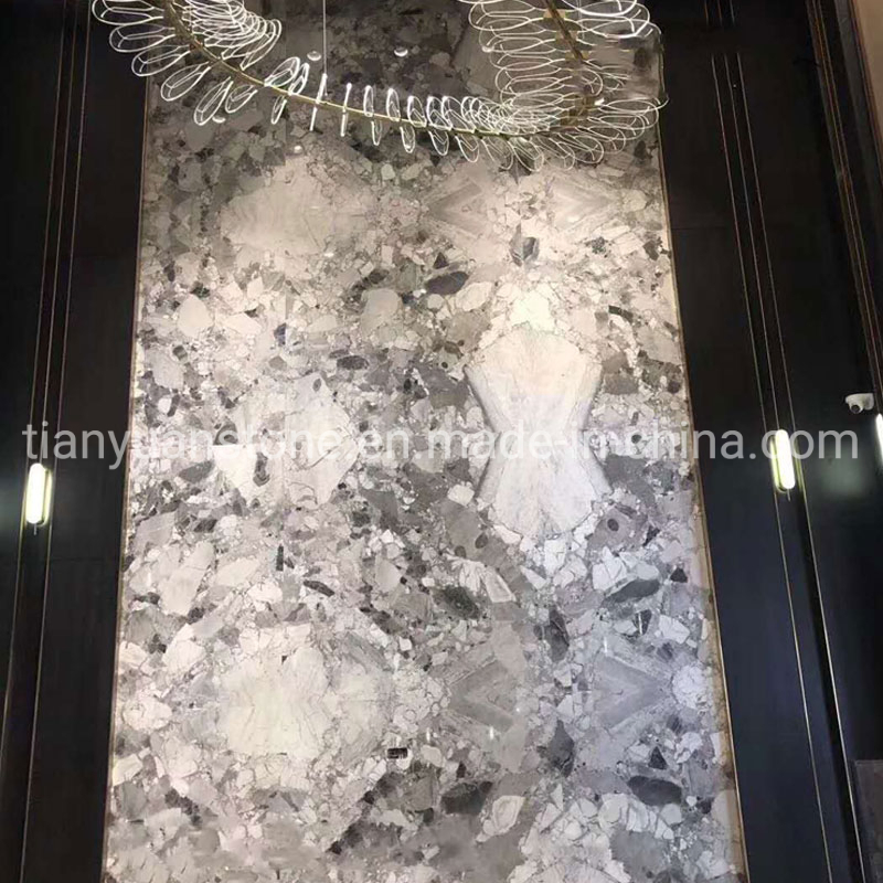 Grey Marble Tiles and Slab Price Sale Lightning Grey Polished Marble Veneer