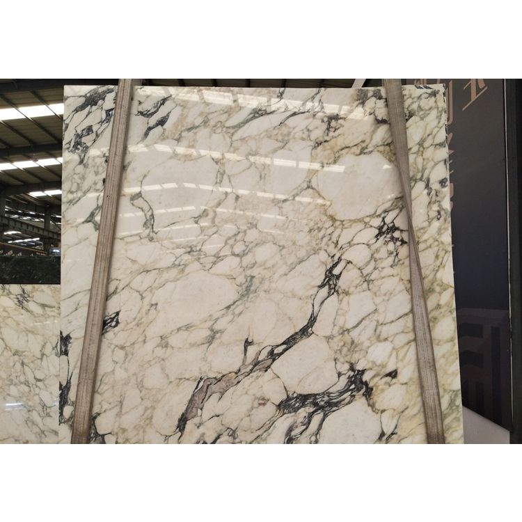 Custom Italian Marble Slab Venetian Golden Marble Kitchen Countertop Calacatta White Marble with Gold Veins