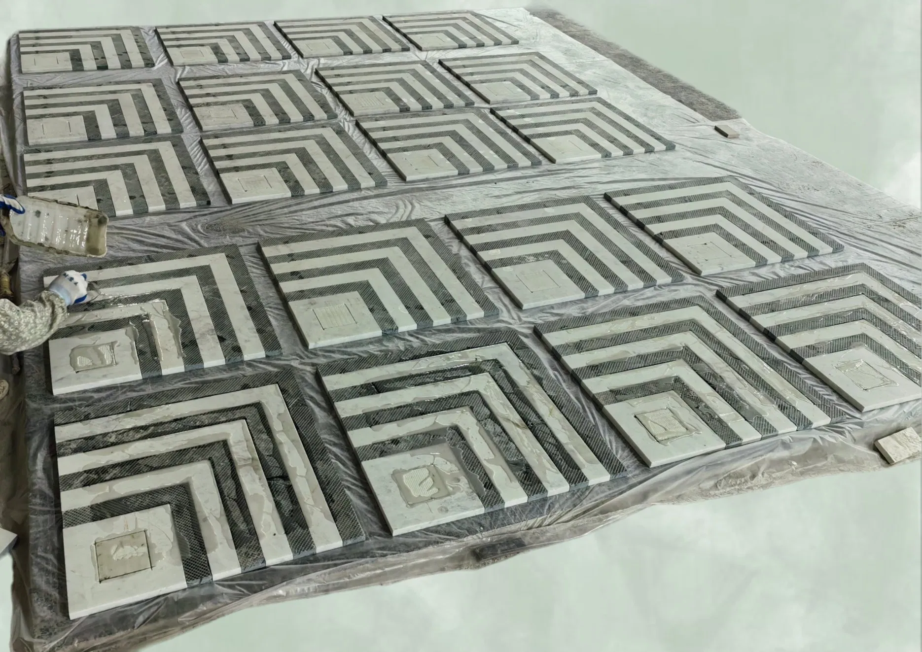 Eco-Stone Recycled Marble Slab Engineered Stone Veneer Natural