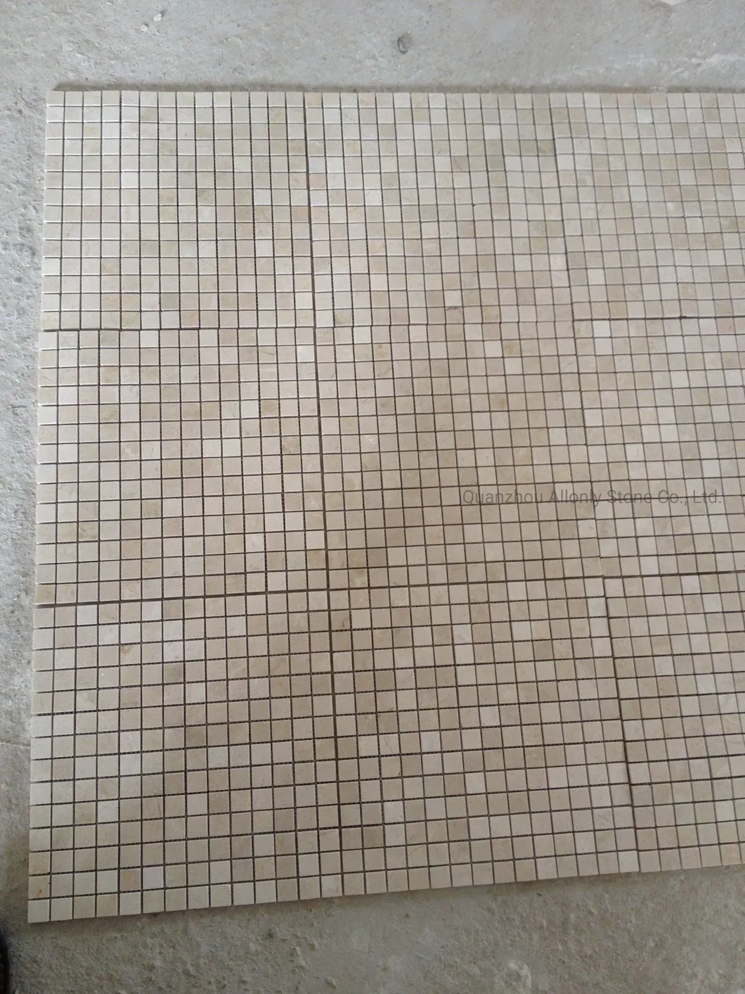 Natural Honed Crema Marfil Beige Marble Mosaic Tile